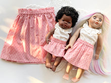 Load image into Gallery viewer, Tea Skirt- Girl and Doll set