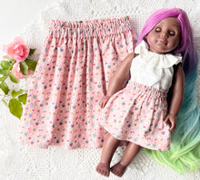Load image into Gallery viewer, Tea Skirt- Girl and Doll set